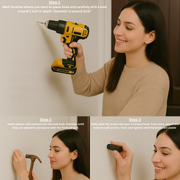 Wall Hook White - Decorative Wooden Hook -Hooks for Hanging Bathroom Towel Hooks, Coat Hooks, Hat Hooks - Set of 4 Hooks