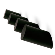 Black Wall Hooks - Unique Wooden Wall Hooks -Hooks for Hanging Bathroom Towel Hooks, Coat Hooks, Hat Hooks - Set of 4 Hooks